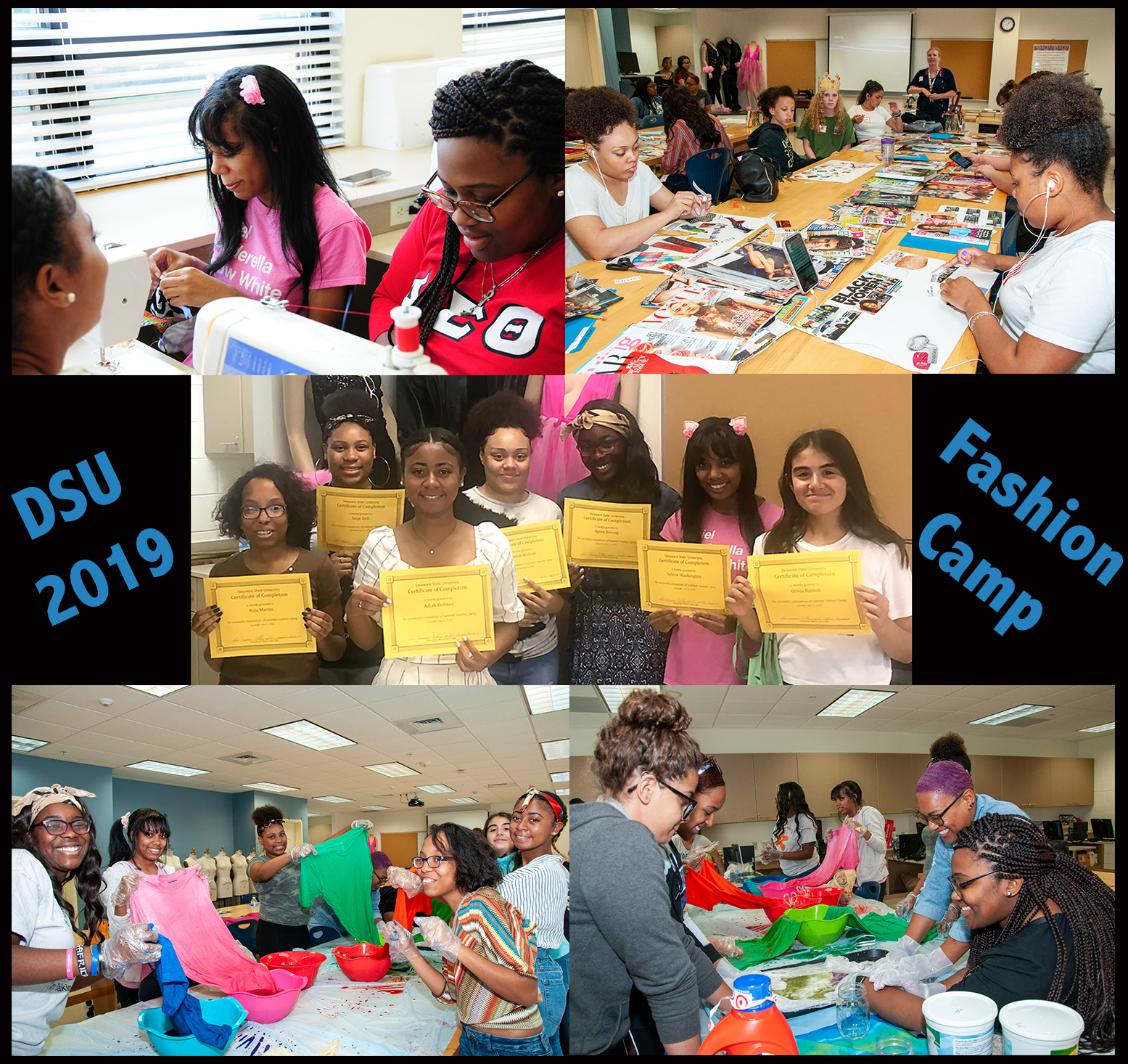 Fashion Camp collage