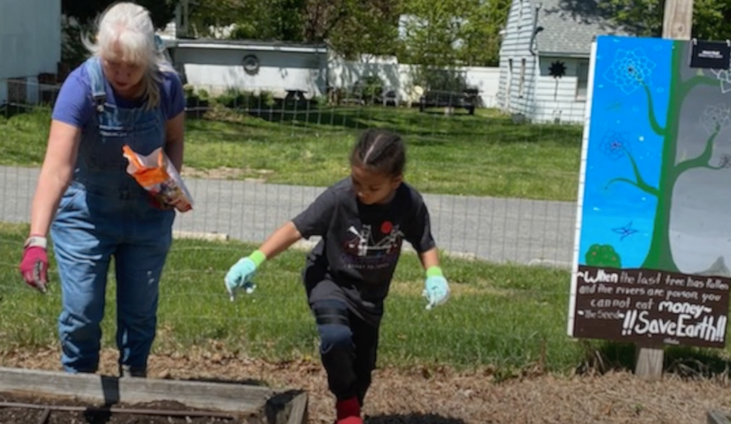 Intergenerational gardening